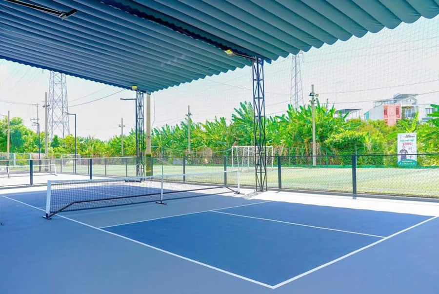 Thi công sơn sân pickleball tại Vinh Nghệ An	